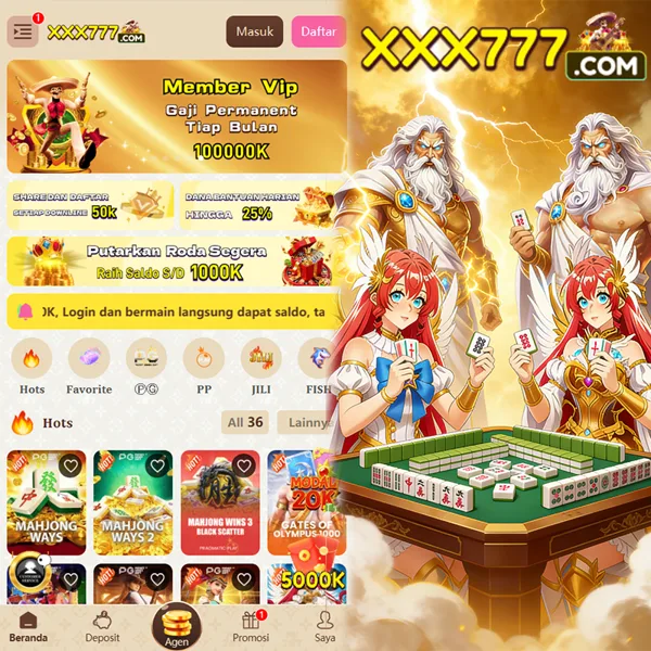 XXX777 2026 Slot Gacor RTP Tinggi